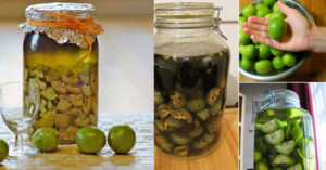 Оригиналната рецепта за ликьор от зелени орехчета. Противопоказания. Ползи и рецепти. Сладко от зелени орехчета. Орехова тинктура. За лечение на щитовидна жлеза. С мед.